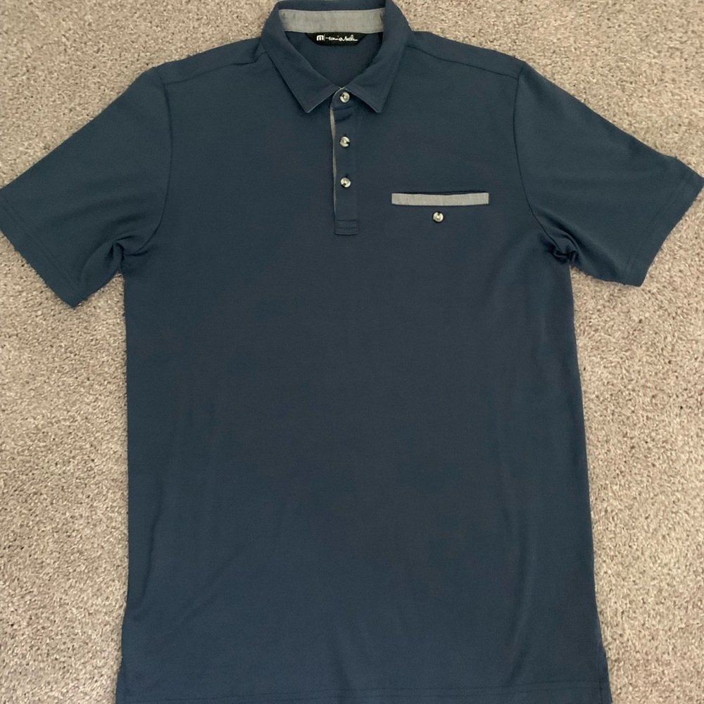 Travis Mathew Blue Polo golf shirt